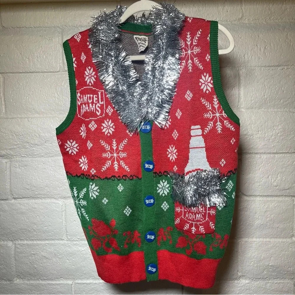 Samuel Adams Women's Novelty Holiday Christmas Sweater Vest
